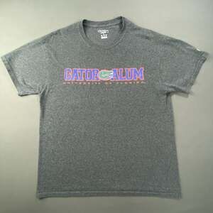 University of Florida Gator Alum Champion Gray T-Shirt Size Large